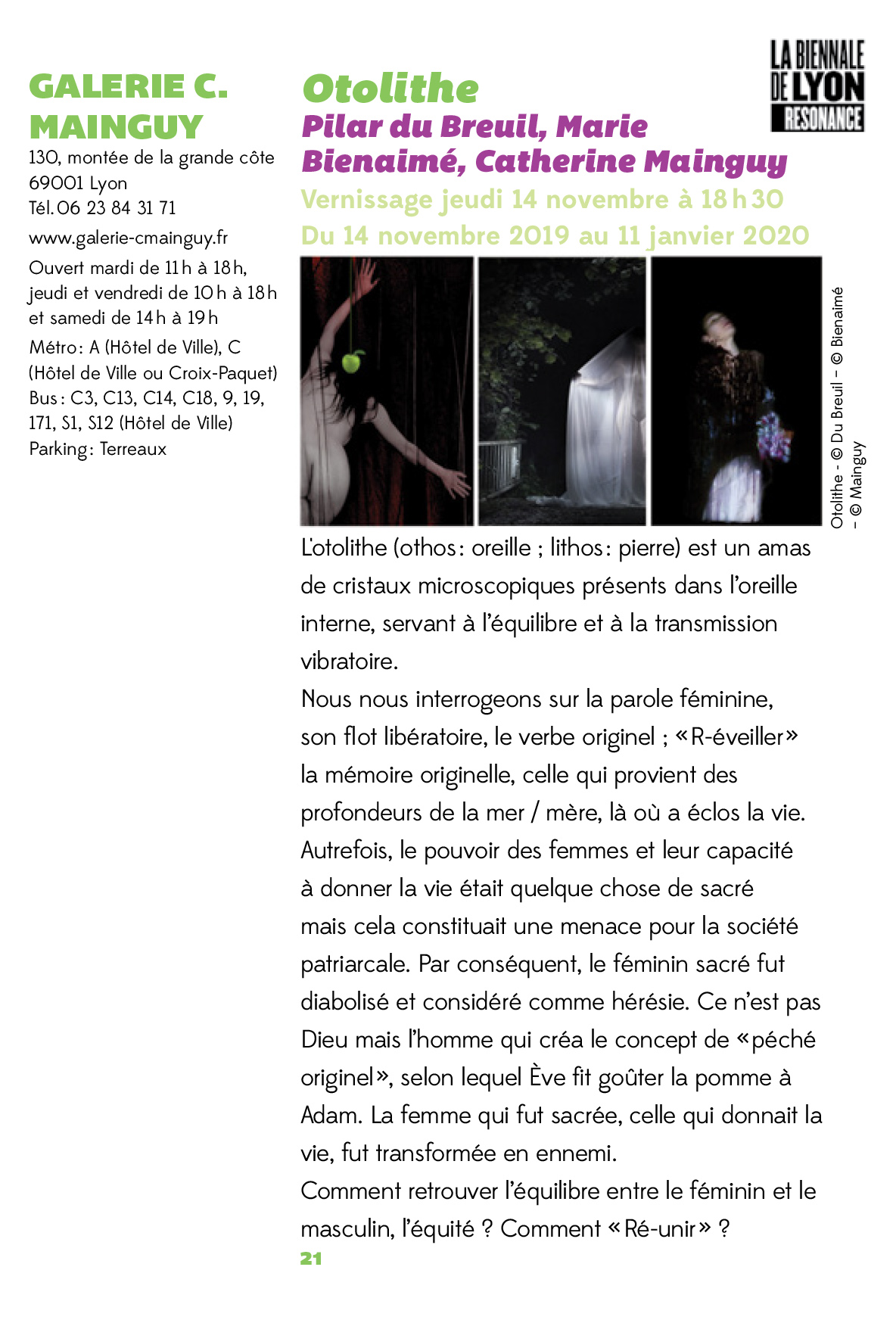Art, exposition, artiste photographe, biennale de Lyon, marie bienaime, photographe lyon